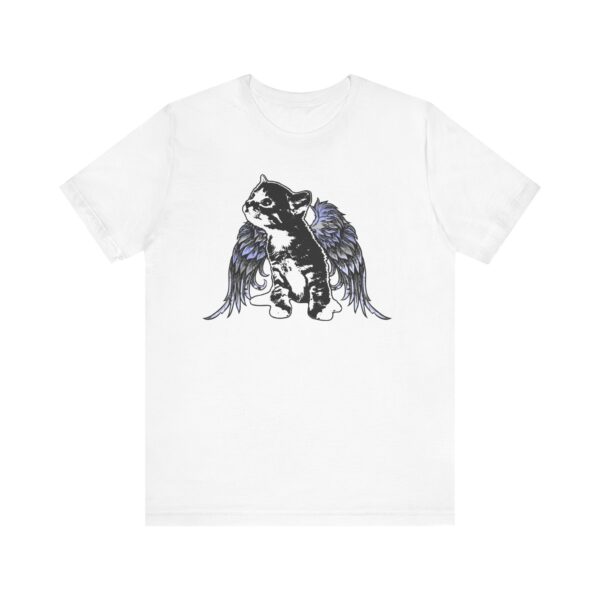 Angel Kitty Unisex Jersey Tee, Cute Cat Shirt, Pet Lover Gift, Animal Lover Apparel, Cat with Angel Wings, Cute Kitten T-Shirt, Cotton Tee