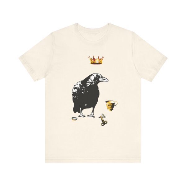 Mr Raven Unisex T-Shirt, Casual Graphic Shirt, Unique Animal Art Tee, Quirky Gift for Bird Lovers, Perfect for Halloween and Year-Round Wear - Image 5