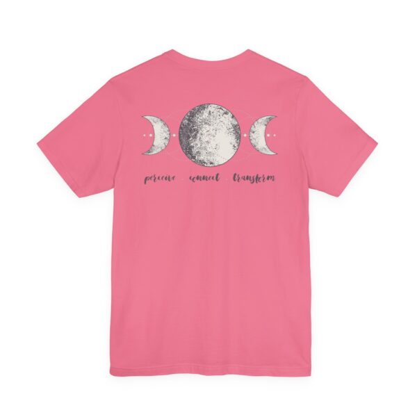 Perceive, Connect, Transform Unisex - Back of Shirt Design, Moon Phases Shirt, Cotton Celestial T-Shirt, Triple Moon - Triple Goddess Tee - Image 18