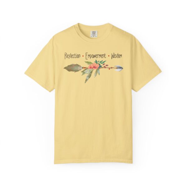Reflection, Empowerment, Wisdom - Left Arrow Mediumweight T-Shirt - Image 12