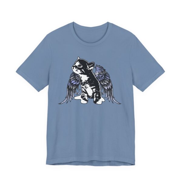 Angel Kitty Unisex Jersey Tee, Cute Cat Shirt, Pet Lover Gift, Animal Lover Apparel, Cat with Angel Wings, Cute Kitten T-Shirt, Cotton Tee - Image 11