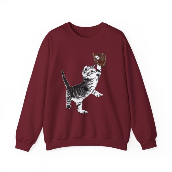 Baseball Kitten Crewneck Sweatshirt - Image 19