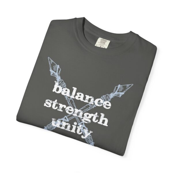 Balance, Strength, Unity - Crossed Arrows Mediumweight T-Shirt - Image 13