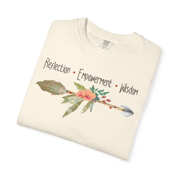 Reflection, Empowerment, Wisdom - Left Arrow Mediumweight T-Shirt - Image 8
