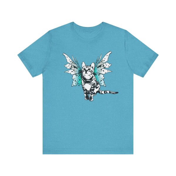 Fairy Kitty Unisex Tee, Cute Cat Shirt, Magical Fantasy Cat with Wings, Pet Lover Tee, Cat Lady Gift, Unique Kitty Cat T-Shirt - Image 13