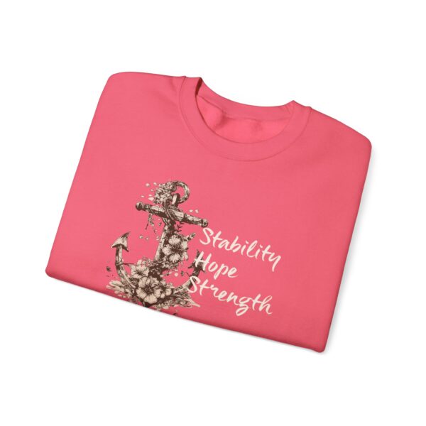 Stability, Hope, Strength - Anchor Crewneck Sweatshirt - Image 4