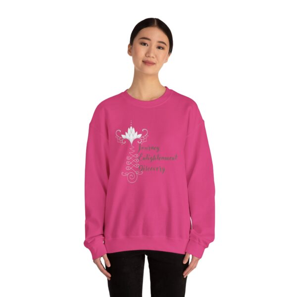 Journey, Enlightenment, Discovery - Unalome Lotus Sweatshirt - Image 11
