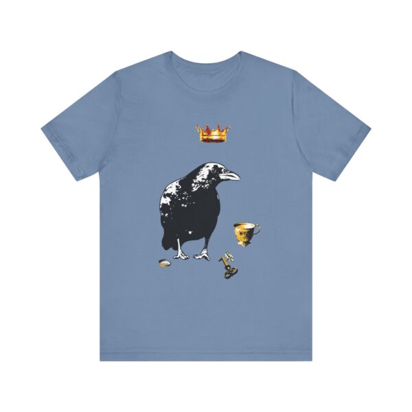 Mr Raven Unisex T-Shirt, Casual Graphic Shirt, Unique Animal Art Tee, Quirky Gift for Bird Lovers, Perfect for Halloween and Year-Round Wear - Image 13