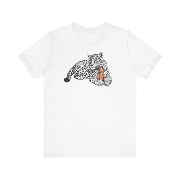 Snuggly Jaguar Unisex Tee | Animal Lover Gift, Cute Graphic T-Shirt, Wildlife Appreciation, Nature Inspired Shirt, Cat Lover T-Shirt