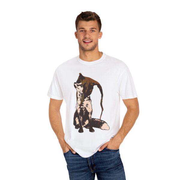 Druid Fox Relaxed Fit Tee, Graphic Unisex T-Shirt, Animal Lover Gift, Casual Cotton Wear, Nature Inspired Apparel, Fantasy Fox, Eco-Friendly - Image 4