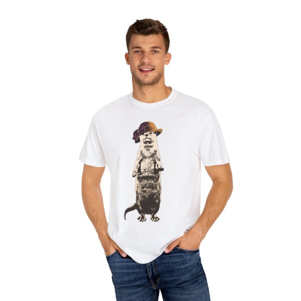 Otter Be Going Now Relaxed Fit T-Shirt, Animal Lover Gift, Cute Otter Graphic Tee, Vintage T-Shirt, Unique Shirt for Friends, Eco-Friendly - Image 4