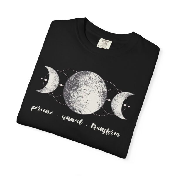 Perceive, Connect, Transform - Moon Phases Mediumweight T-Shirt - Image 4