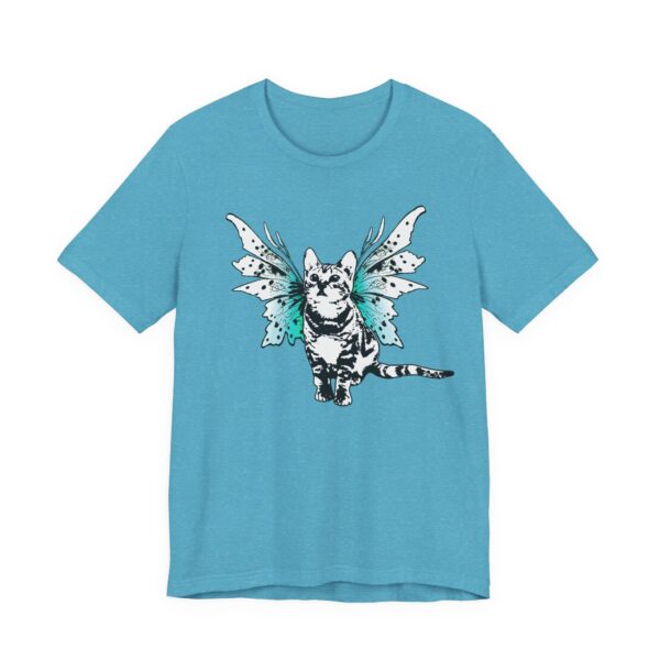 Fairy Kitty Unisex Tee, Cute Cat Shirt, Magical Fantasy Cat with Wings, Pet Lover Tee, Cat Lady Gift, Unique Kitty Cat T-Shirt - Image 14