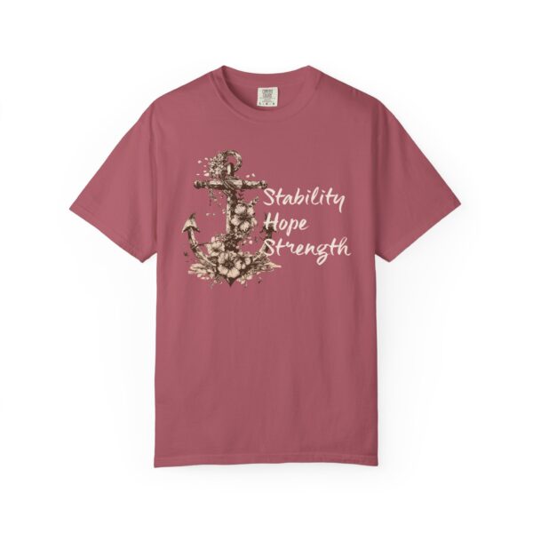 Stability, Hope, Strength - Anchor Mediumweight T-Shirt - Image 20