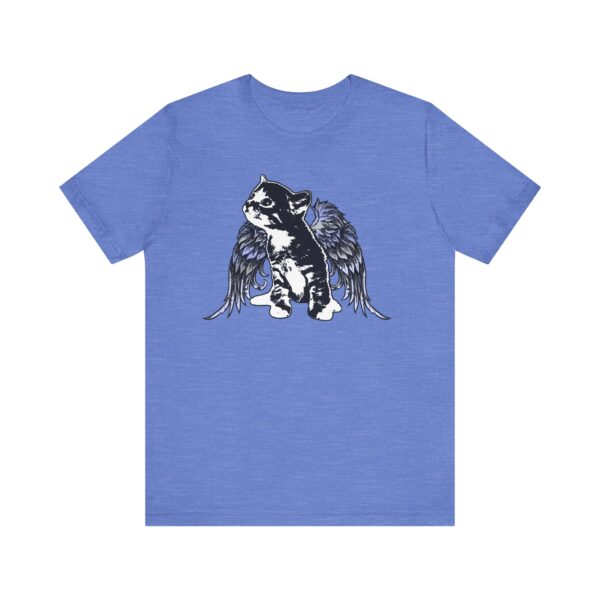 Angel Kitty Unisex Jersey Tee, Cute Cat Shirt, Pet Lover Gift, Animal Lover Apparel, Cat with Angel Wings, Cute Kitten T-Shirt, Cotton Tee - Image 5