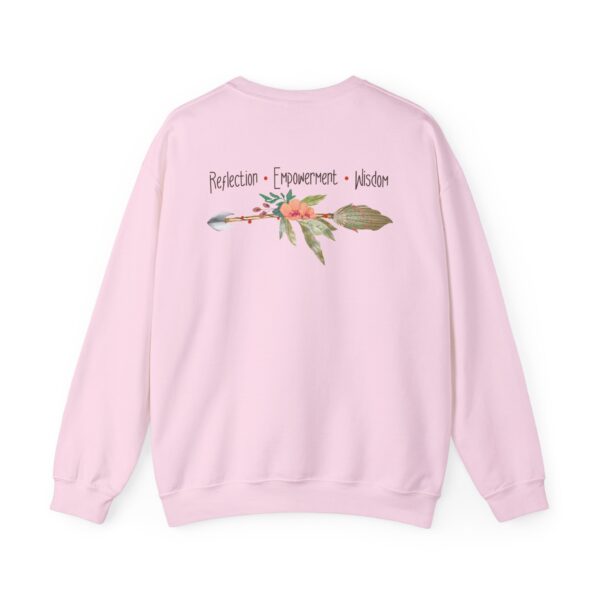 Reflection, Empowerment, Wisdom - Left Arrow Crewneck Sweatshirt - Image 9
