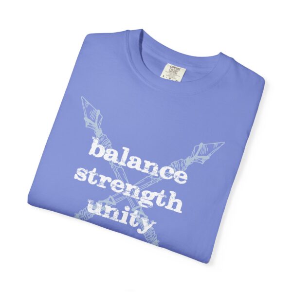 Balance, Strength, Unity - Crossed Arrows Mediumweight T-Shirt - Image 4