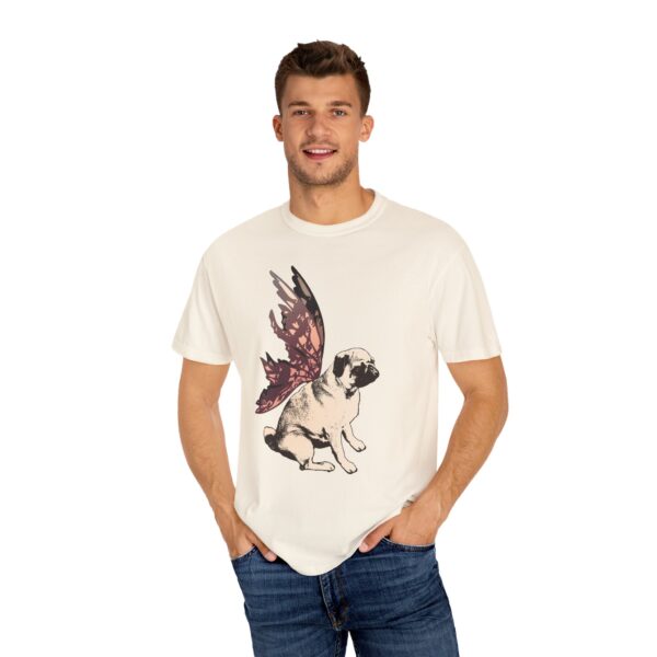 Fairy Pug Relaxed Fit Tee, Whimsical Fairy Wing Dog T-Shirt, Vintage Animal Tee, Cute Pet Lover Gift, Dog Lover Apparel, Eco-Friendly Cotton - Image 7