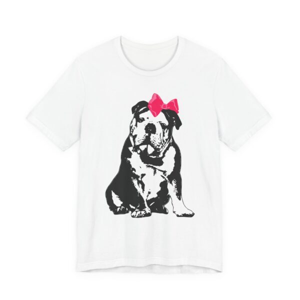 Sitting Pretty English Bulldog Unisex Tee, Relaxed Fit Vintage Dog Lover T-Shirt - Cute Dog Design for Animal Lovers, Gifts for Dog Owners - Image 3