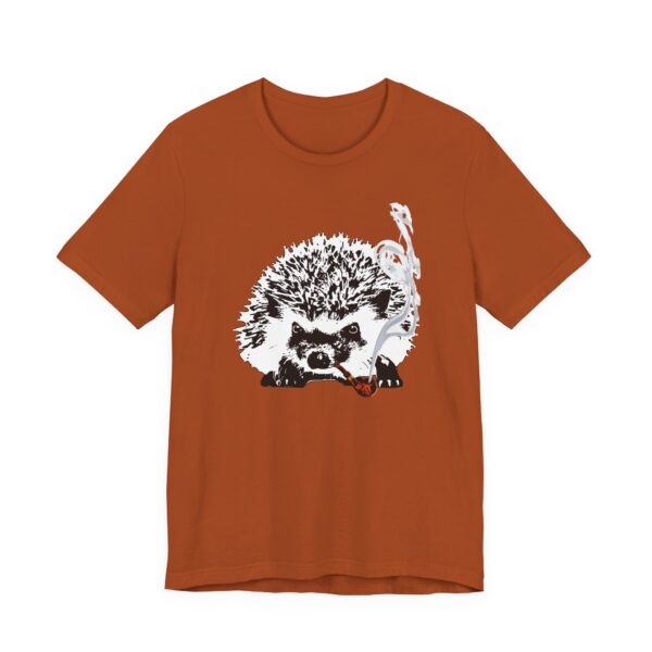 Grandpa Hedgehog Unisex T-Shirt, Fun Animal Tee, Pipe-Smoking Hedgehog, Gift for Hedgehog Lovers, Unique Relaxed-Fit Animal Shirt - Image 15