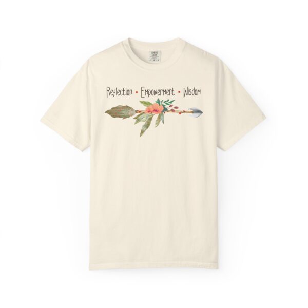 Reflection, Empowerment, Wisdom - Left Arrow Mediumweight T-Shirt - Image 7