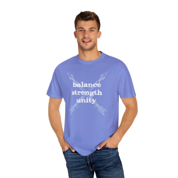 Balance, Strength, Unity - Crossed Arrows Mediumweight T-Shirt - Image 6
