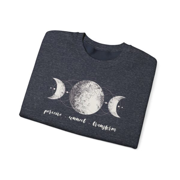 Perceive, Connect, Transform - Moon Phases Crewneck Sweatshirt - Image 13