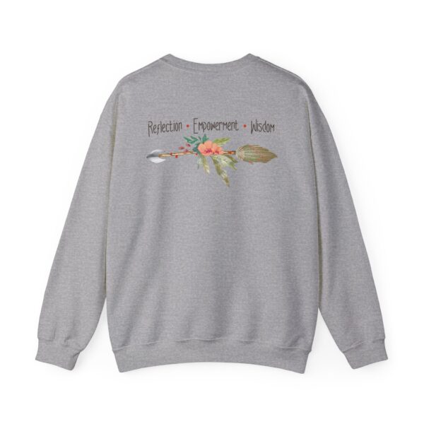 Reflection, Empowerment, Wisdom - Left Arrow Crewneck Sweatshirt - Image 16