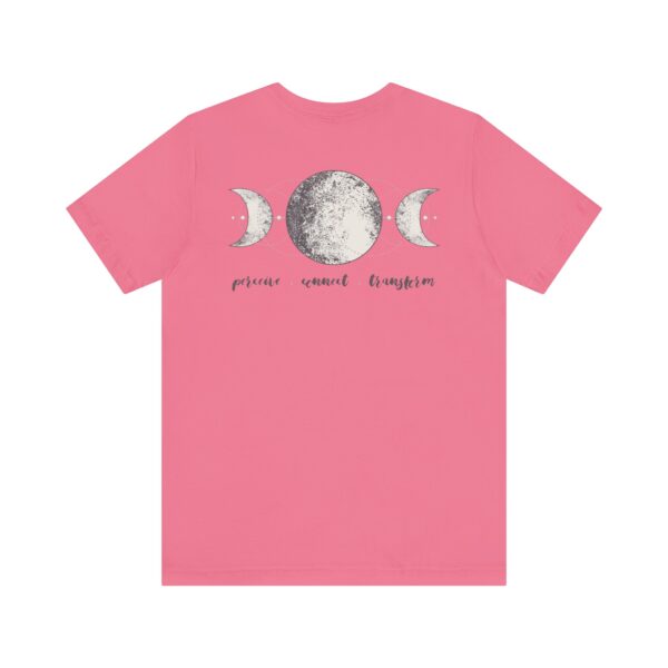 Perceive, Connect, Transform Unisex - Back of Shirt Design, Moon Phases Shirt, Cotton Celestial T-Shirt, Triple Moon - Triple Goddess Tee - Image 17