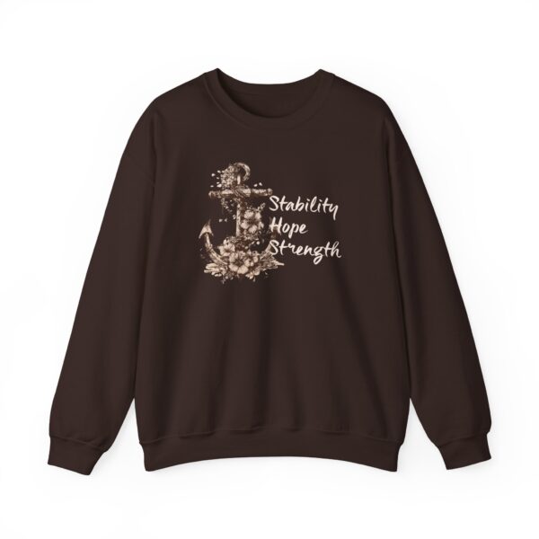 Stability, Hope, Strength - Anchor Crewneck Sweatshirt - Image 12