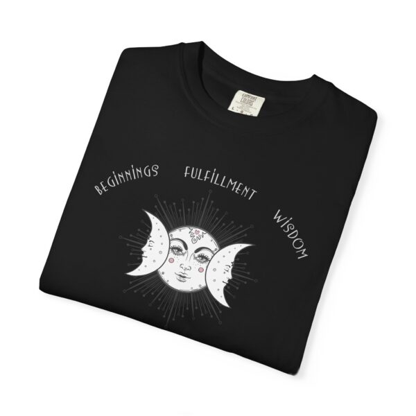 Beginnings, Fulfillment, Wisdom - Triple Moon Midweight T-Shirt - Image 13