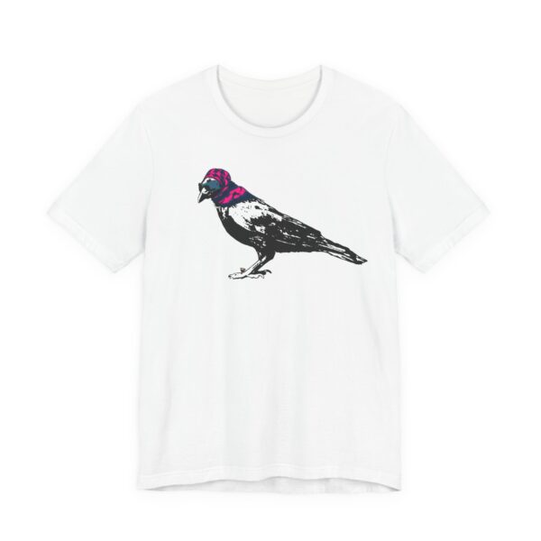 Mrs Raven Unisex Short Sleeve T-Shirt, Stylish Bird Graphic Tee, Trendy Animal Art Apparel, Perfect Gift for Bird Watchers and Animal Lovers - Image 3