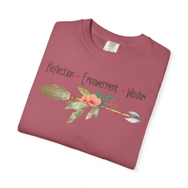 Reflection, Empowerment, Wisdom - Left Arrow Mediumweight T-Shirt - Image 21