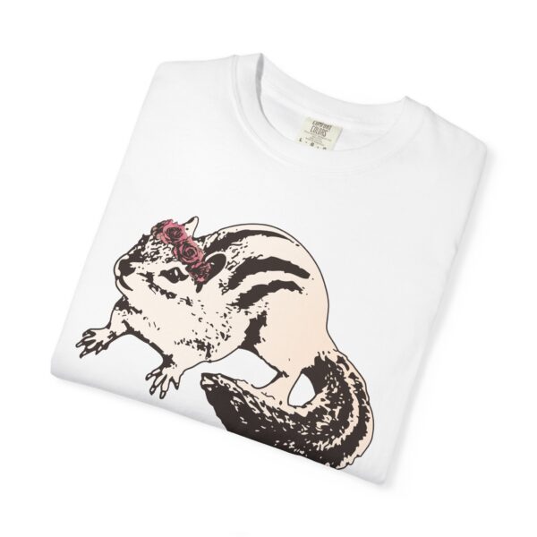 Chipmunk Flower Princess Relaxed Fit T-Shirt, Cute Animal Tee, Unisex Gift for Nature Lovers, Casual Cotton Shirt, Eco-Friendly - Image 3