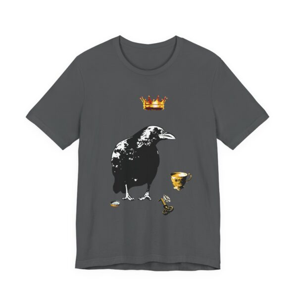 Mr Raven Unisex T-Shirt, Casual Graphic Shirt, Unique Animal Art Tee, Quirky Gift for Bird Lovers, Perfect for Halloween and Year-Round Wear - Image 19