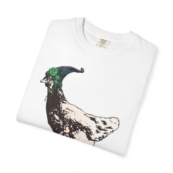 Pixie Chicken Relaxed Fit Tee, Whimsical Chicken T-shirt, Funny Farm Animal Tee, Chicken Shirt Gift, Casual Cotton Summer Top, Eco-Friendly - Image 2