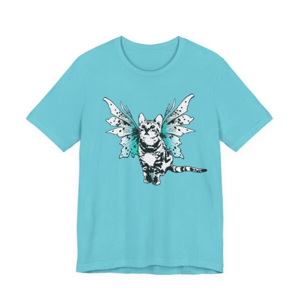 Fairy Kitty Unisex Tee, Cute Cat Shirt, Magical Fantasy Cat with Wings, Pet Lover Tee, Cat Lady Gift, Unique Kitty Cat T-Shirt - Image 11