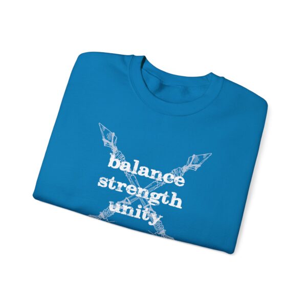 Balance, Strength, Unity Sweatshirt - Unisex Crewneck, Motivational Apparel, Affirmation and Mindfulness Shirt, Inspirational Arrow Gift - Image 12