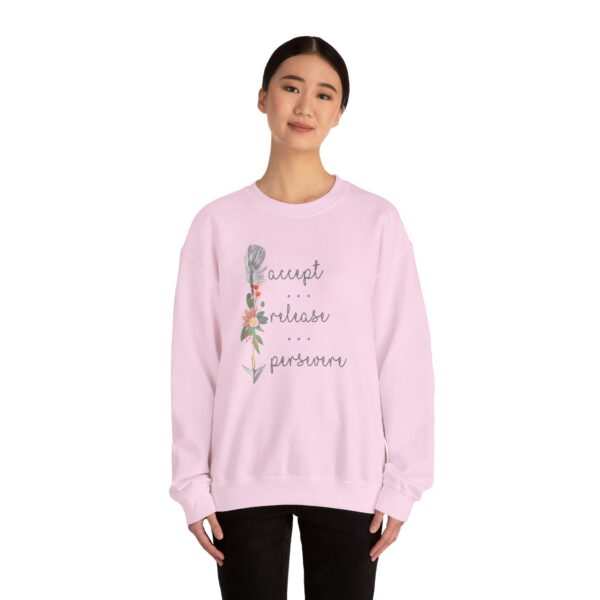 Accept, Release, Persevere - Down Arrow Crewneck Sweatshirt - Image 14