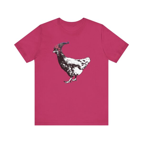 Pixie Chicken Unisex Cotton Tee, Funny Vintage Tee for Farmers, Bird Lover Gift, Humorous Black and White Animal Shirt, Quirky Gift Idea - Image 16