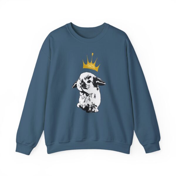 Grumpy Bunny with Crown Crewneck Sweatshirt - Image 12