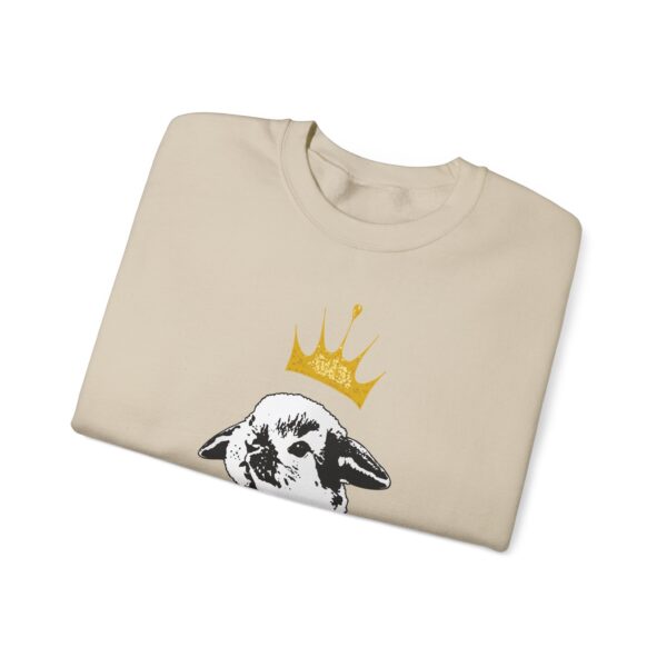 Grumpy Bunny with Crown Crewneck Sweatshirt - Image 4