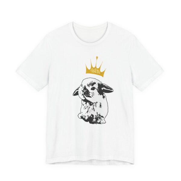 Grumpy Bunny King Unisex Graphic Tee, Cute Rabbit Shirt, Unisex T-Shirt, Gift for Animal Lovers, Funny Pet Apparel, Fantasy Wildlife Shirt - Image 3