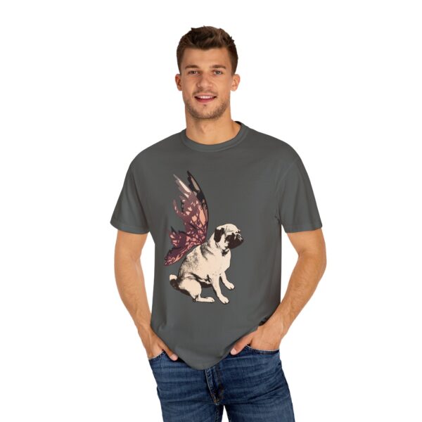 Fairy Pug Relaxed Fit Tee, Whimsical Fairy Wing Dog T-Shirt, Vintage Animal Tee, Cute Pet Lover Gift, Dog Lover Apparel, Eco-Friendly Cotton - Image 11
