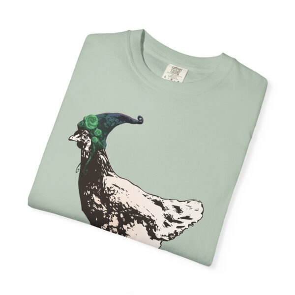 Pixie Chicken Relaxed Fit Tee, Whimsical Chicken T-shirt, Funny Farm Animal Tee, Chicken Shirt Gift, Casual Cotton Summer Top, Eco-Friendly - Image 9
