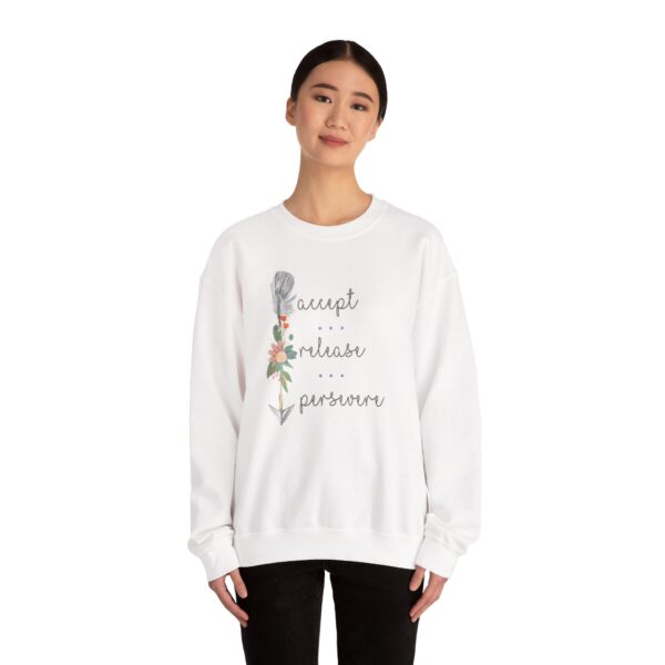 Accept, Release, Persevere - Down Arrow Crewneck Sweatshirt - Image 6