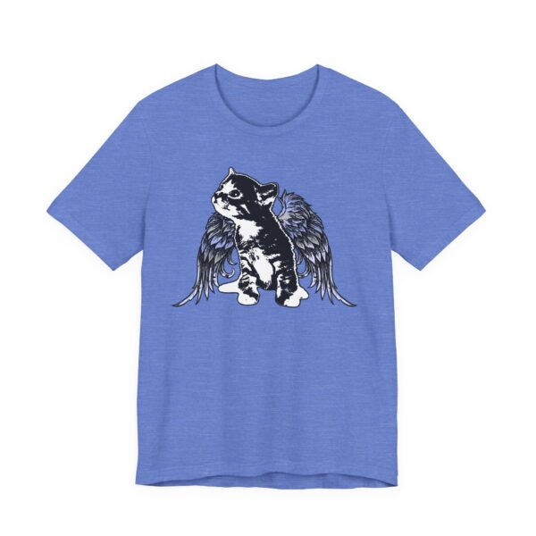 Angel Kitty Unisex Jersey Tee, Cute Cat Shirt, Pet Lover Gift, Animal Lover Apparel, Cat with Angel Wings, Cute Kitten T-Shirt, Cotton Tee - Image 7
