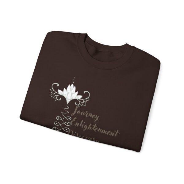 Journey, Enlightenment, Discovery - Unalome Lotus Sweatshirt - Image 17