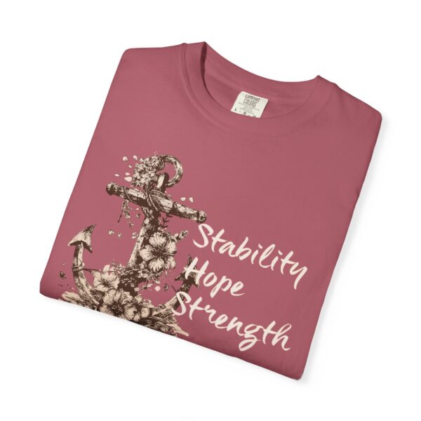 Stability, Hope, Strength - Anchor Mediumweight T-Shirt - Image 21