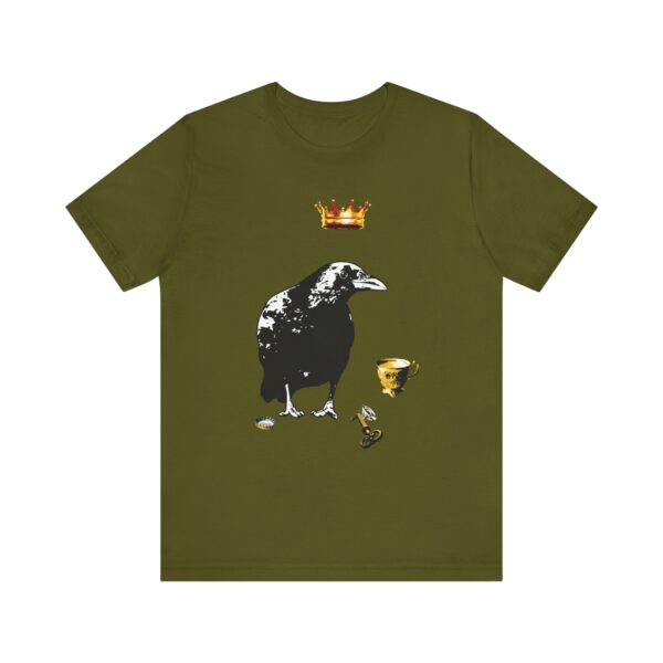 Mr Raven Unisex T-Shirt, Casual Graphic Shirt, Unique Animal Art Tee, Quirky Gift for Bird Lovers, Perfect for Halloween and Year-Round Wear - Image 9
